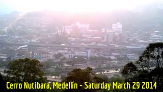 preview picture of video 'HiMY SYeD -- Medellín Sunrise from Cerro Nutibara (Nutibara Hill), Saturday Morning, March 29 2014'