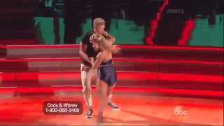 Witney Carson &amp; Cody Simpson dancing Jazz on DWTS 3 31 14