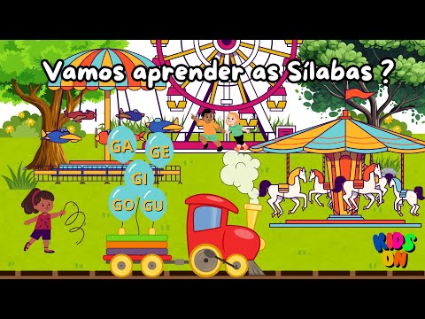 Kids On -  Ga Ge Gi Go Gu [Sílabas G] [Vídeos educativos para crianças]
