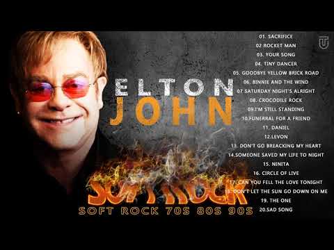 Elton John Greatest Hits full album | Elton John NO ADS | Soft Rock Ballads 80's, 90's