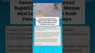 KECEWA TAK BISA TEMUI BUPATI LUCKY HAKIM! Massa Aksi Lempar Ular Hidup ke Arah Pendopo Indramayu