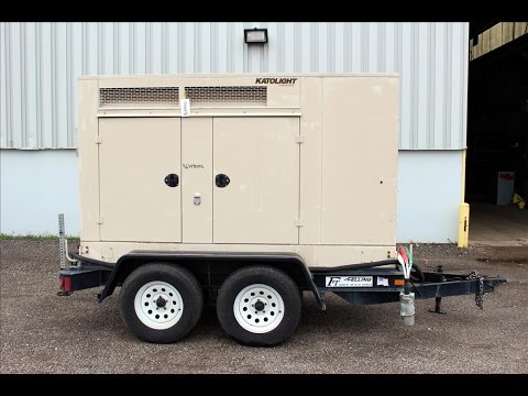 Used- Katolight / John Deere 50 kW standby portable/trailered diesel generator set - Stock# 46349002