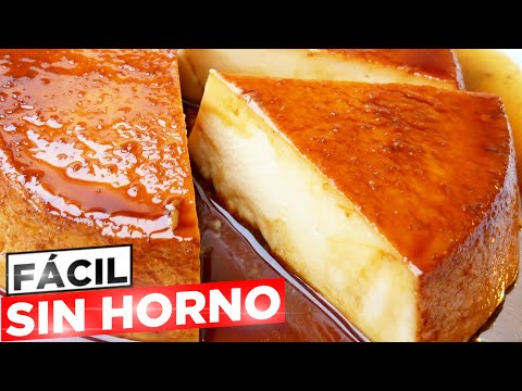 Flan de caramelo exprés con 3 ingredientes (sin huevo ni horno)