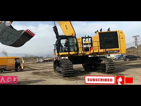 caterpillar 6015B excavator fitting the bucket and the first loads #pokland machine#ack