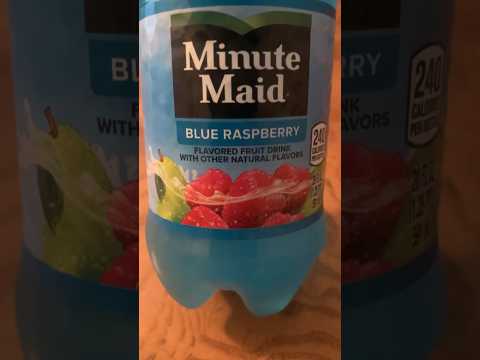 #1797 Minute Maid Blue Raspberry Lemonade! 🍻 #ytshort #blueraspberry #minutemaid #drinks