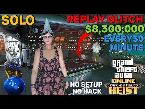 NEW METHOD 2025! 🚀 SOLO Cayo Perico Heist Replay Glitch – $8.3M in Minutes (No Setups) | GTA Online