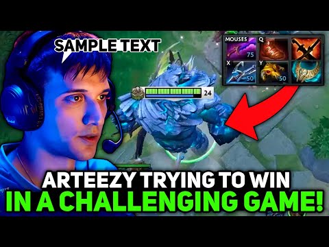 Arteezy TRYING TO WIN on TINY CARRY IN A CHALLENGING GAME!