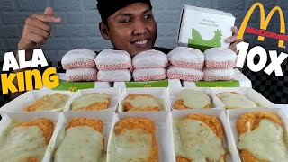 MY ONE TRUE LOVE | MCDONALD'S 10X CHICKEN ALA KING 10X BURGER RICE | MUKBANG PHILIPPINES