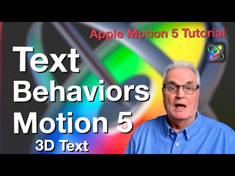 Text Behaviors Motion 5 - 3D Text. FREE Download