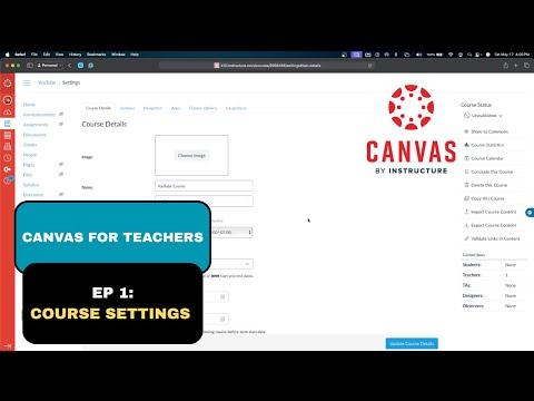 Canvas LMS Tutorial for Beginners | Course Settings Explained (Ep. 1)