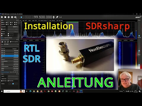 Anleitung ♦ SDRsharp RTL SDR Treiber Installation Einstellung Empfang FM Radio Kurzwelle Langwelle
