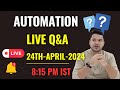 Automation Live Q&A Session