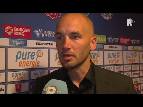 Mitchell van der Gaag na afloop van FC Twente - Excelsior