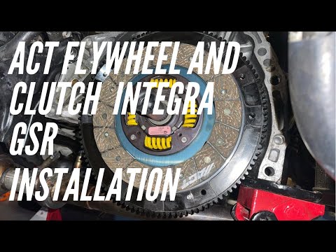 ACT Lightweight Flywheel and Clutch install, 2000 Integra Gsr B18c1!!! Part 3