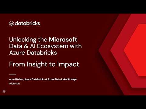 Watch: Sponsored by: Microsoft | Unlocking the Microsoft Data & AI Ecosystem with Azure Databricks