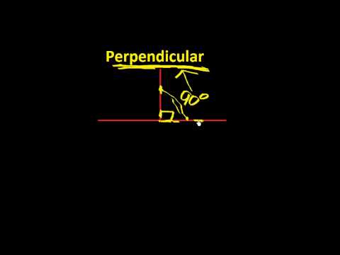 perpendicular: Learn ESL Math Vocabulary Quickly!