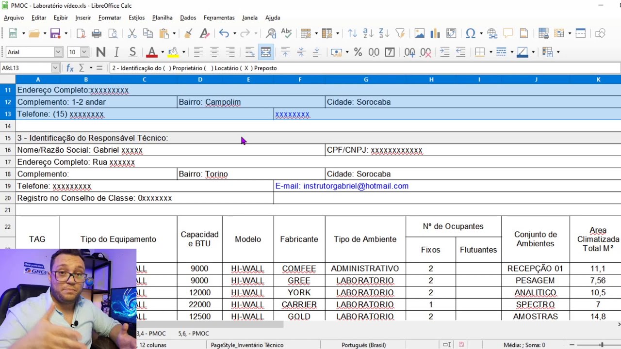 Como Fazer PMOC e Planilha