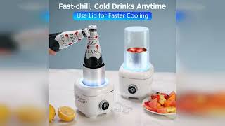 Overview: Cooling Cup with Mood Light,Beverage Cooler with Insulated Cover, 2-in-1 Cooling Cup f...