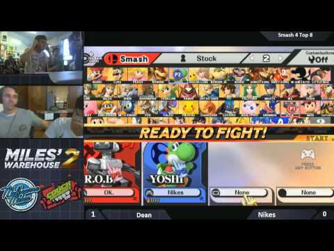 Miles Warehouse 2 Smash 4 Losers Semi's - Nikes vs Dean
