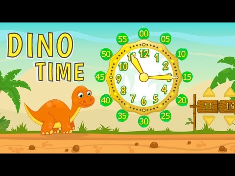 Dino Time: free learning clock Video