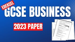 EDEXCEL GCSE Business 2023 Paper 1 - Section A