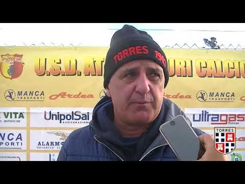 Mister Tortora al termine di Atletico Uri - Torres 2-2