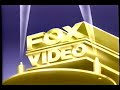 Fox Video 1990 Company Logo VHS Capture
