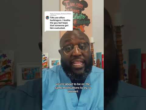 TIAs can definitely be precursors to much more