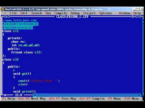 Class Declaration As Friend In C Tamil