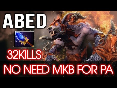 Dota 2 Abed Ursa Midlane - 32 Kills with Scepter - Dont Need MKB for PA