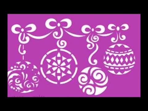 Plantillas o estencils de Navidad I