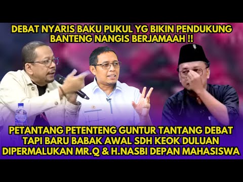 🔴Jubir Arogan Guntur Tantang Debat Tapi Baru Babak Awal Sdh Keok Duluan Dipermalukan Mr.Q & H.Nasbi