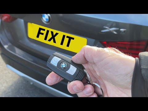 2 MINUTES: Replace the Boot/Trunk Switch on Your BMW or Mini (Example 2014 BMW X1)