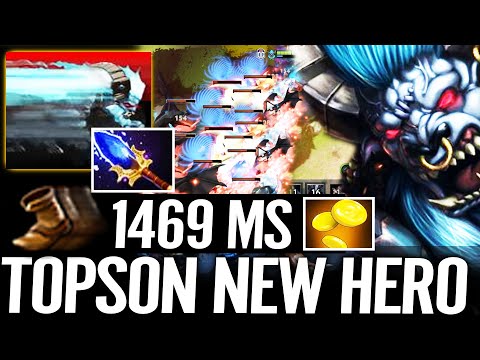 🔥 TOPSON 100% NEW HERO PICK - Spirit Breaker 1469 MS Max Speed Aghanim IMBA Gank Dota 2 Pro Offlane