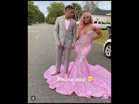 STOP STEPPING ON THE DRESS #music #promdress #promdresses