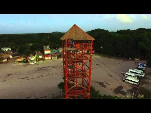 Tirolesa Coba Sunset Drone