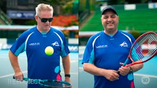 image of podcast Adam and Rob become two of the first legally blind tennis coaches.