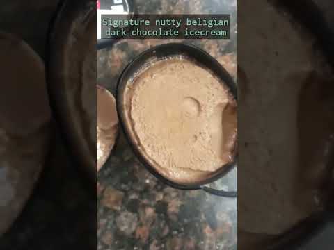 Signature nutty beligian dark chocolate icecream ||