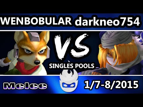 Paragon 2015 - Wenbobular (Fox) Vs. darkneo754 (Sheik, Peach) SSBM Singles Pools - Melee