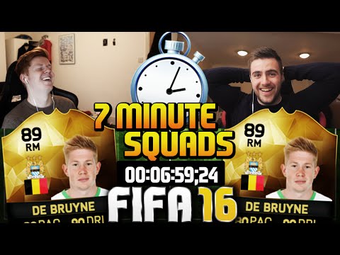 FIFA 16 7 MINUTE SQUAD BUILDER WITH 89 TIF DE BRUYNE!! - Speed Squad Builder
