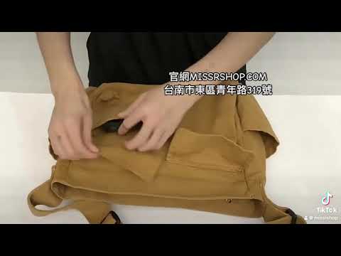 文藝單肩包 ins大容量 工裝帆布包 503