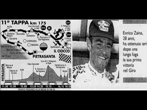 Giro d'Italia 1995, 11^ tappa Pietrasanta - Il Ciocco ( seconda parte) : l'ora di Zaina.