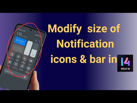 How do I change the size of my notification bar in Xiaomi Redmi phone?