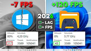 COMO OTIMIZAR O WINDOWS DO JEITO CERTO PARA TER MAIS DESEMPENHO E FPS NOS JOGOS (2026)