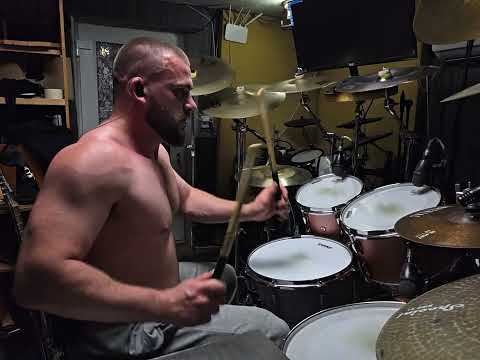 Death metal drum solo no triggers raw sound