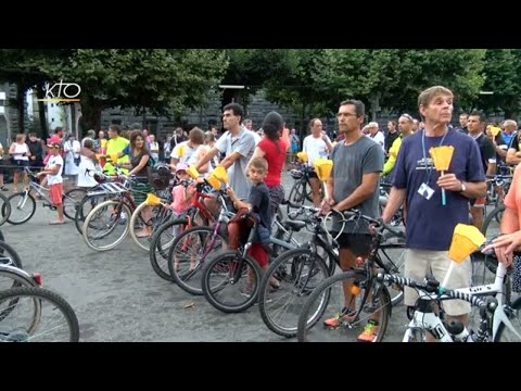 A Lourdes, une procession mariale à vélo à l’occasion du Tour de France