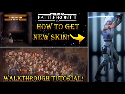 How To Unlock New Rey Skin! (Tutorial - Resilient) - Secret of Takodana! - Star Wars Battlefront 2!