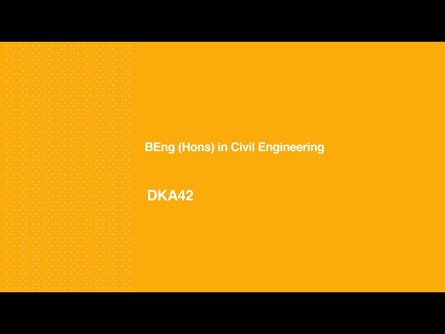Bachelor of Engineering in Civil Engineering - DK744