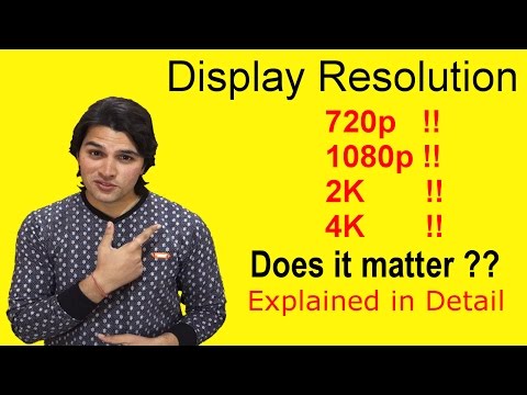[Hindi-हिन्दी] Display Resolution Explained : 720p 1080p 2K or 4k !! #AnkushTyagiExplains