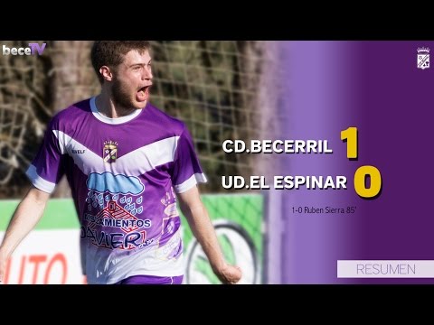 Resumen del encuentro CD.Becerril 1 - UD.El Espinar 0